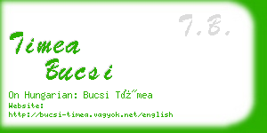 timea bucsi business card